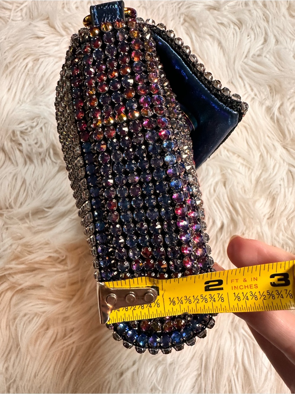 Kurt Geiger • Iridescent Glass Crystal Small Party Bag - Picture 16 of 17